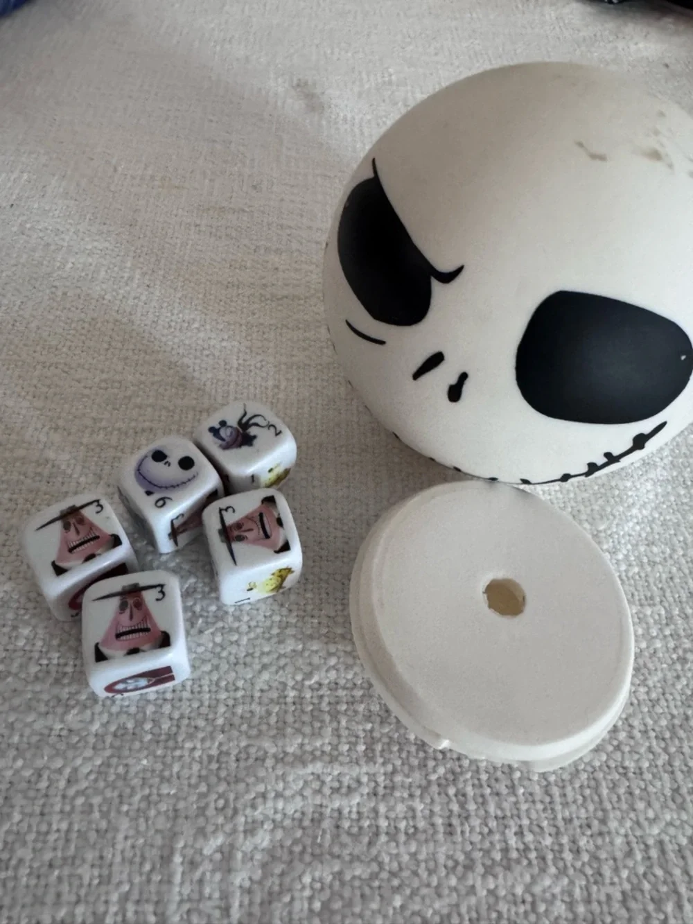Nightmare Before Christmas Jack Skeleton Yahtzee dice